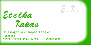 etelka kapas business card